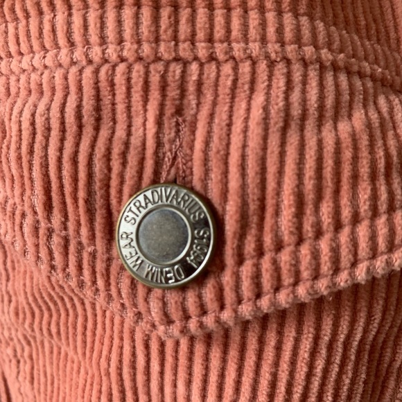 Coral pink Corduroy jacket - Picture 6 of 7